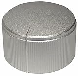 Für gerändelte Achse Aerzetix: Achse gerändelte Potentiometerknopf 6mm Ø25x15mm . Farbe: grau. Aluminium und Kunststoff