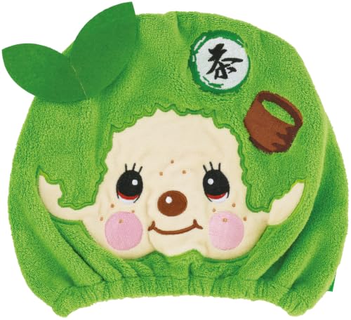 Skater TOC11-A Monchichi Colors Matcha Towel Cap, Absorbent and Quick Drying