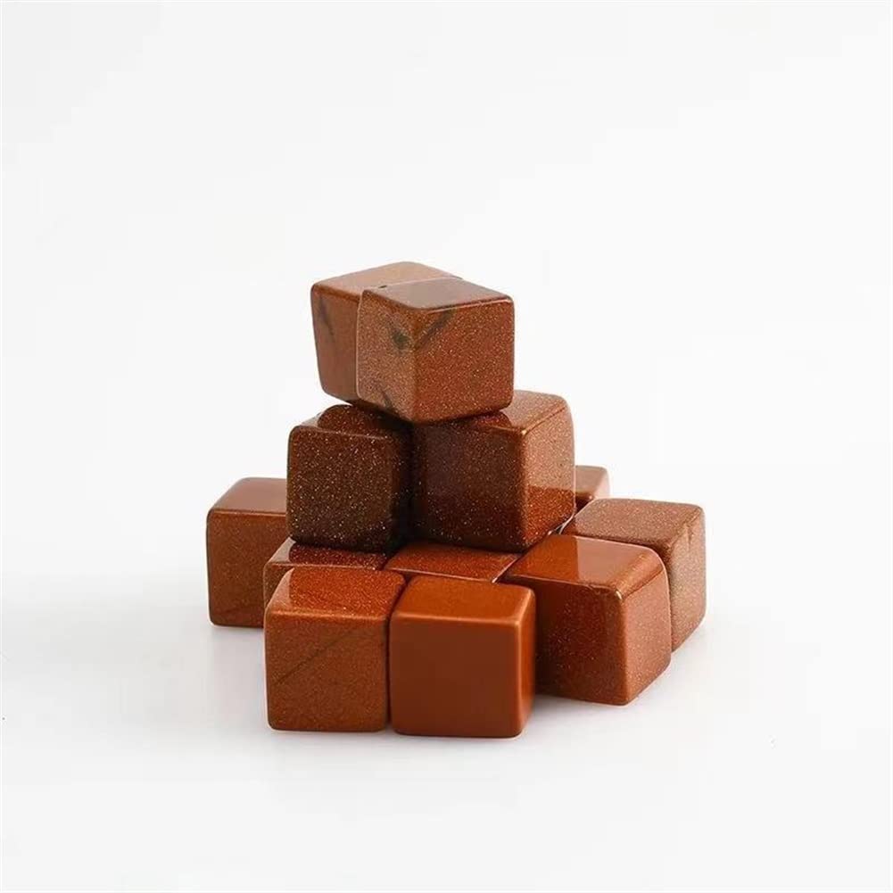 FUERLI 17MM-22MM Naturel Rouge Or Sable Cristal Gravier Rouleau Pierre 5pc adapté à la Maison HOMEZHOU