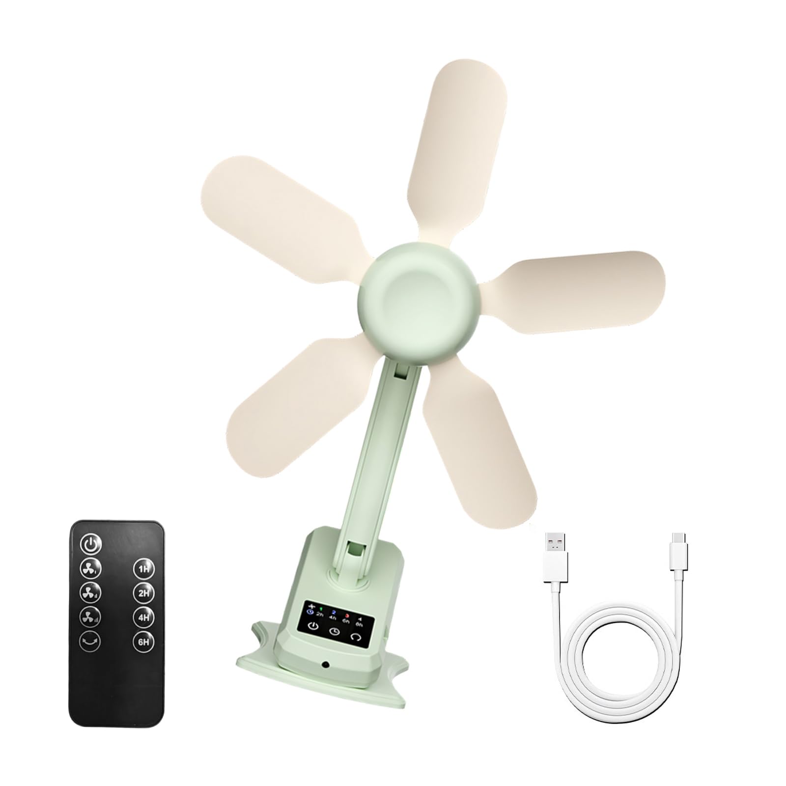 Ventilador eléctrico multifuncional de 199 velocidades portátil y silencioso para mesa