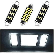 AWALITED 3pcs Interior LED Map Dome Light Bulbs Kit Compatible with 1988 1989 1990 1991 1992 1993 1994 1995 1996 1997 1998 Chevy Silverado, GMC Sierra, Chevy C1500 K1500 Pickup Truck, GMC C1500 K1500