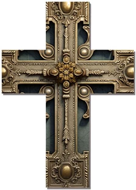 Miniatura 8 de Cruz de pared religiosa, decoración de pared cristiana, decoración de pared de cruces