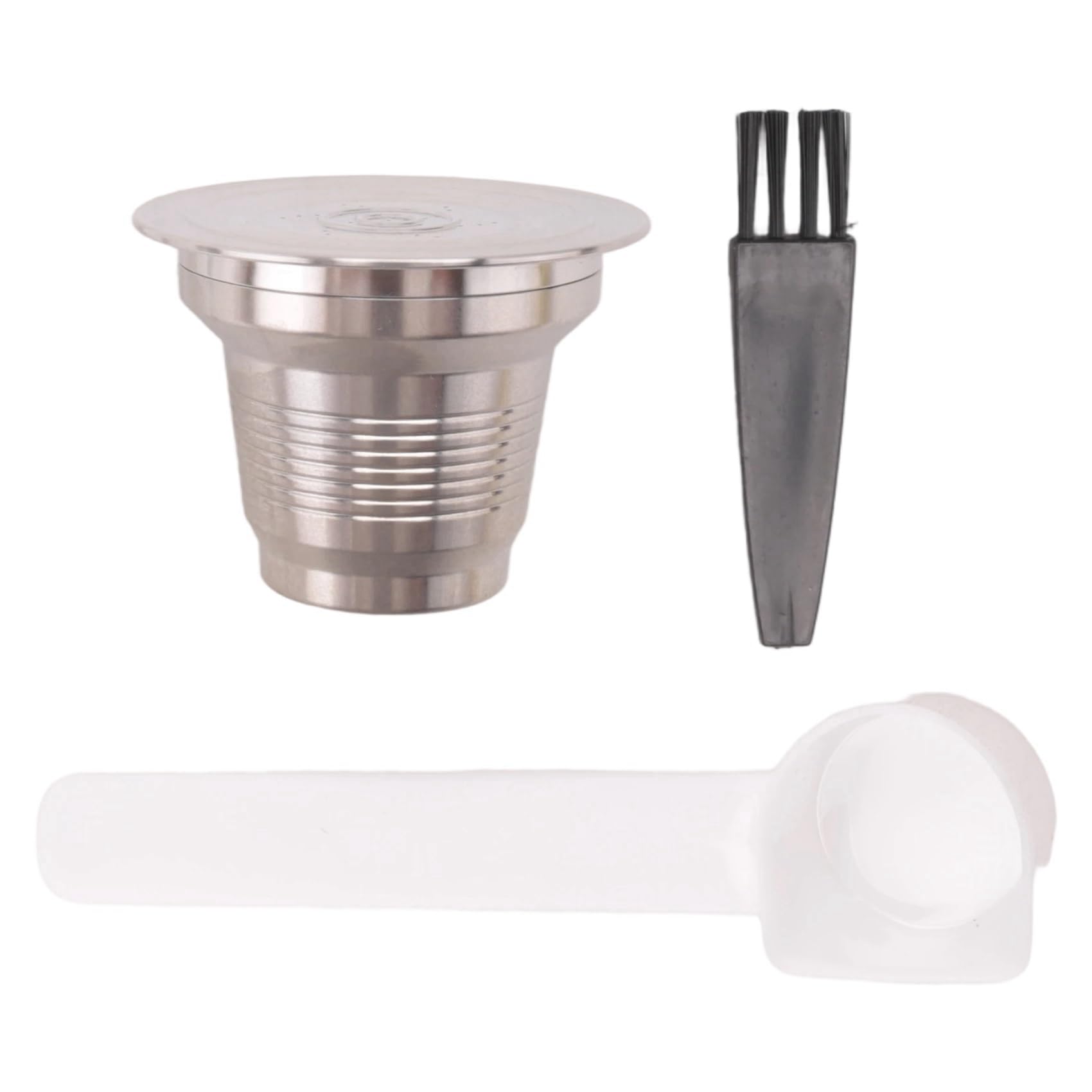 2X Cápsula de Café Reutilizable y Rellenable para Cafetera LOR con Filtros de Acero Inoxidable LM8012