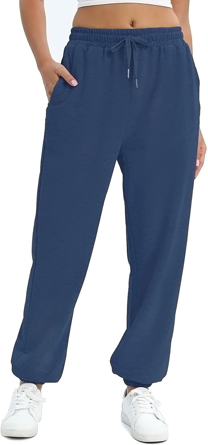 Sweatpants for Women Cinch Bottom Lounge ecocomfert Athletic Joggers Running Trousers Drawstring Pants with Pockets-image-44