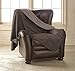 Mambe 100% Waterproof Silky Soft Throw for Dogs, Cats, and People (LargeLong 60" x 120", Chocolate-Cappuccino)