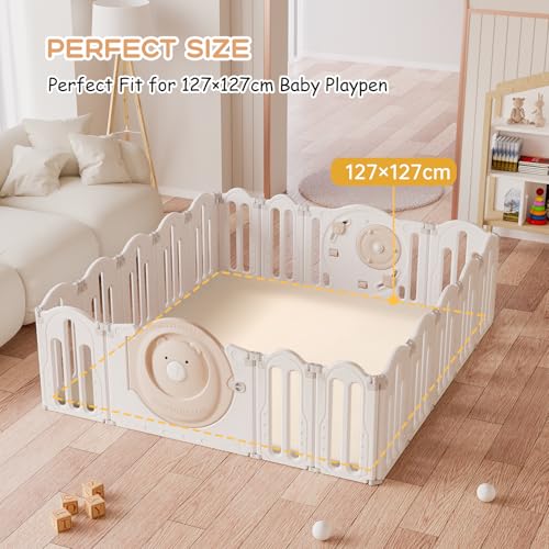 Tapis de jeux bébé en cuir doux d'une épaisseur haut de gamme - 4