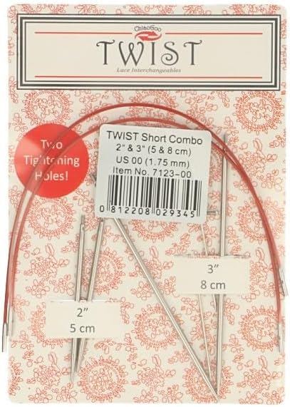 ChiaoGoo Interchangeable Needle Tips Combo Pack, Red, One Size