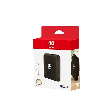 HORI 24-Game Card Case (Black) for Nintendo Switch 2 - Officially Licensed by Nintendo