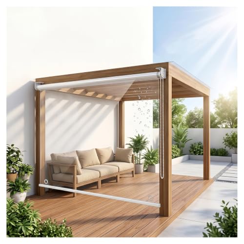 Rideau à enroulement transparent HD imperméable extérieur 150x220 - 2