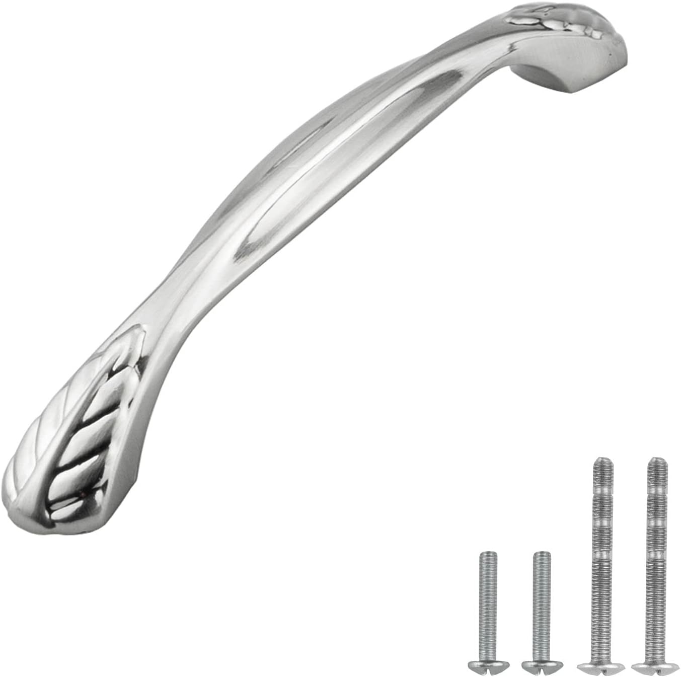 Modket Valentina Series Solid Traditional Classic Kitchen Cabinet Pull Handle — 6-1/4" Overall Length, 5" (128mm) Hole Centers, Oil Rubbed Bronze — 10 Packs