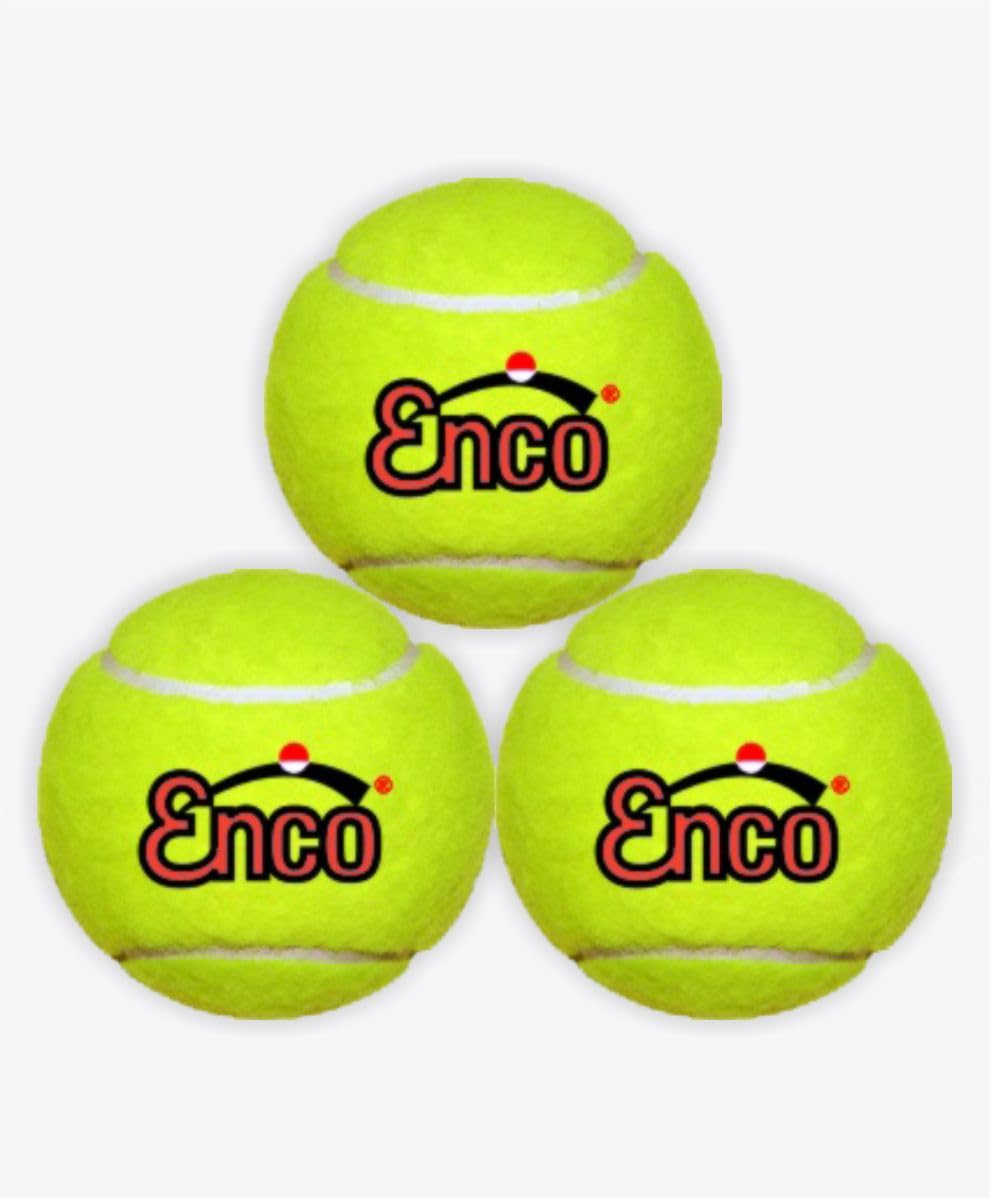 Enco Cricket Tennis Ball | Light Weight | Green Felt Durable Rubber | Pack of 3 Pcs (B0DBH8CT8Q) Amazon Price History, Amazon Price Tracker