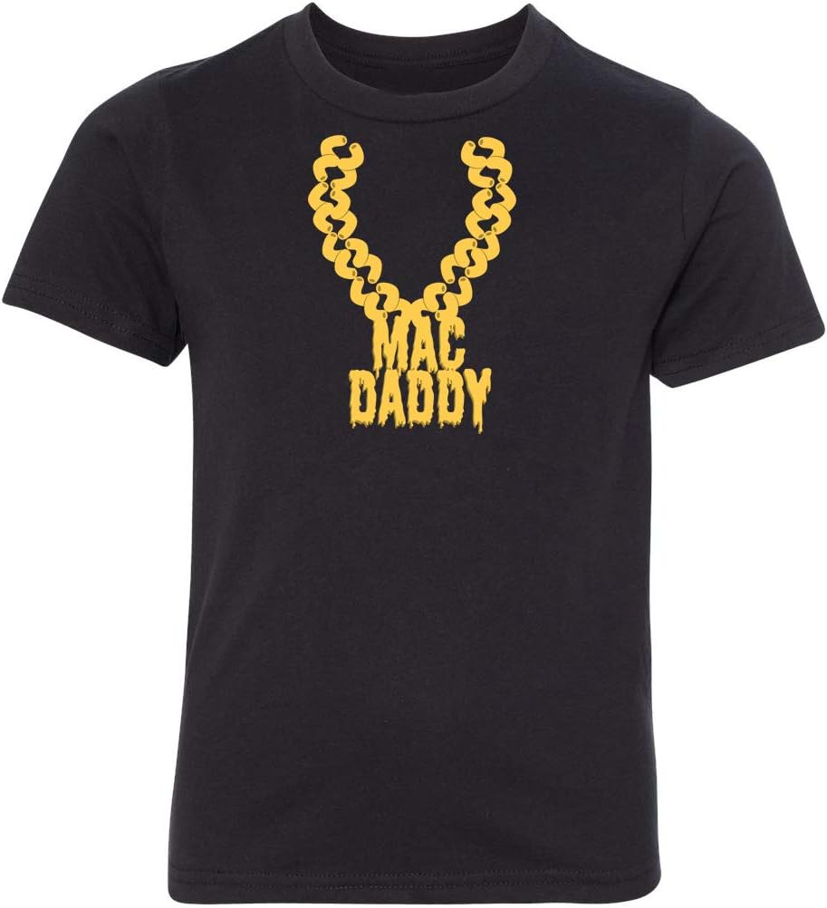 Mac Daddy Youth T-Shirts, Kids Funny Graphic T-Shirts Mac and Cheese Shirts