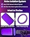 Purple Pop Filter for Shure SM7B SM7dB with Locking Ring Foam Windscreen Cover Replacement