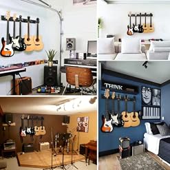 Donner 5 Support mural pour guitare Noir Support mural pour guitare avec 5 supports de guitare réglables pour guitares… - Les Beatles, Paul McCartney, John Lennon, RIngo Starr, George Harrison Donner 5 Support mural pour guitare Noir Support mural pour guitare avec 5 supports de guitare réglables pour guitares… – Image 7