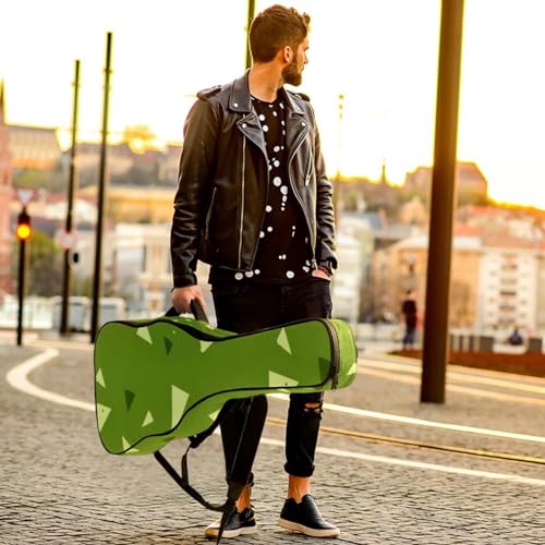 Housse pour guitare acoustique imperméable imprimé géométrique multicolore
