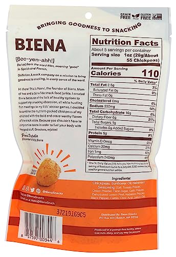 Biena Foods, Chickpea Snack Habanero, 5 Ounce #TOP1