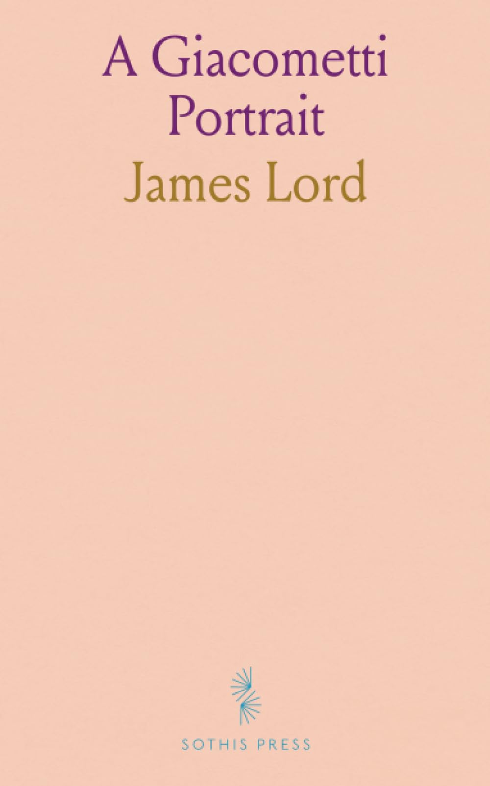 A Giacometti Portrait livre d'art essai biographie de James Lord