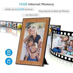 Frameo digital picture framewifi digital photo frame with 101 inch 1280×800 ips touchscreenauto roatingshare picture to electronic picture frame via frameo appperfect mothers gift  urban country home decor
