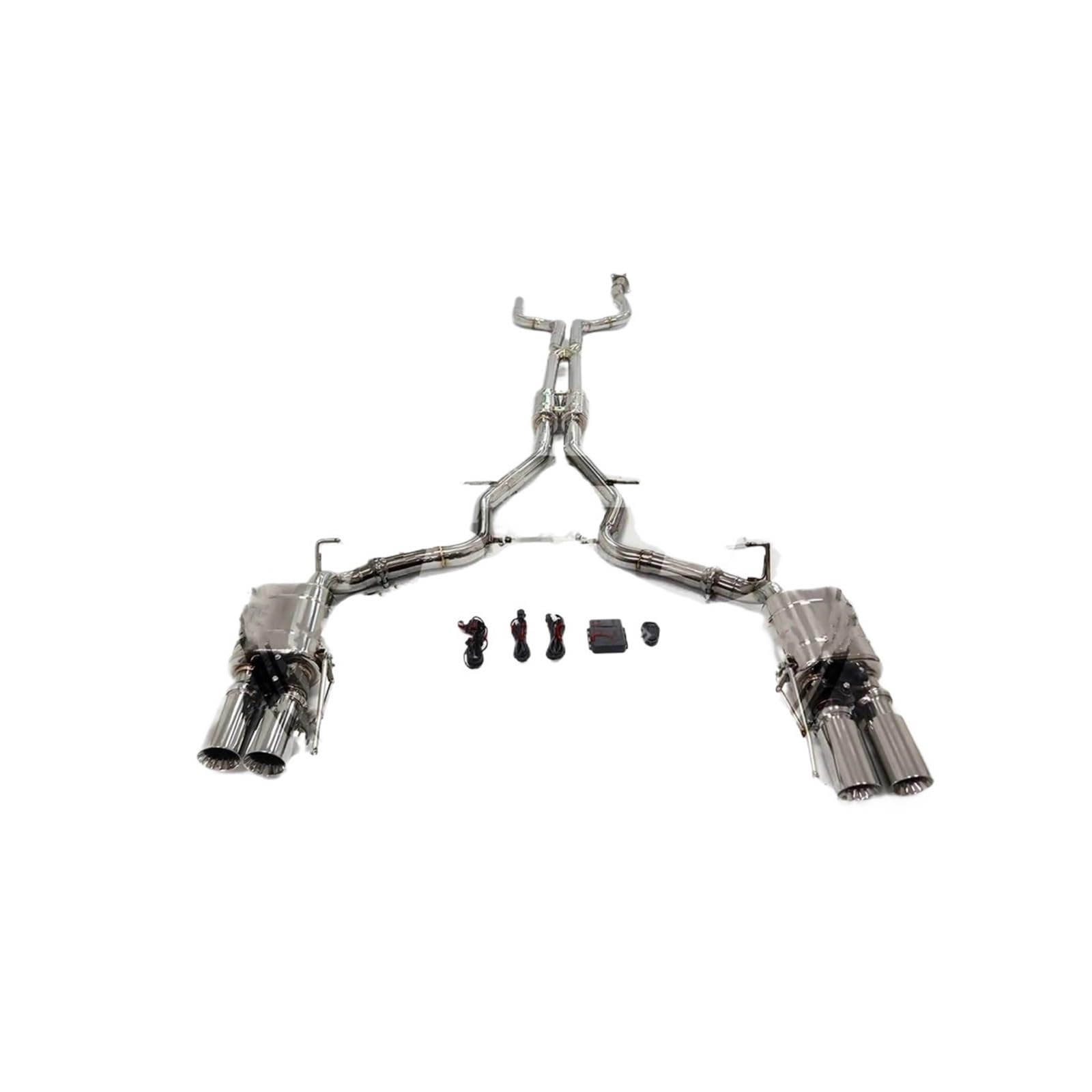 Katalizator katalizator Pasuje do Cadillac CT6 3.0T wydajność układu wydechowego tłumik rura zaworu akcesoria samochodowe Ti/SS304 HMD Catback katalizator akcesoria(SS304 Catback)