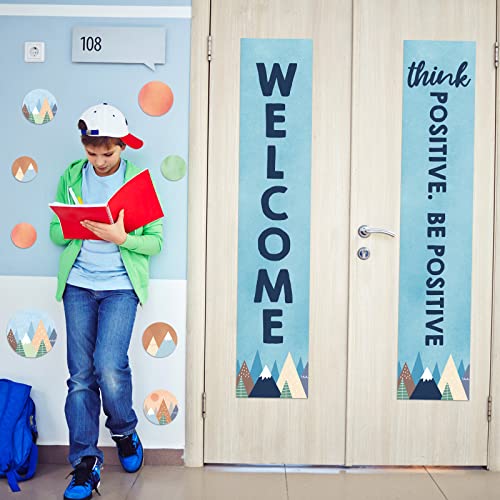 47 Pieces Welcome Banner For Classroom Door Welcome Poster For Students Welcome Sign For Classroom Bulletin Board Church Back To School Decoration Teacher Supply (Mountain) #TOP2