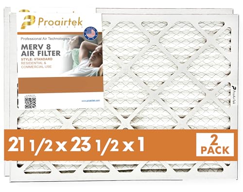 Filtres à air MERV 8 Proairtek capturant les poussières domestiques