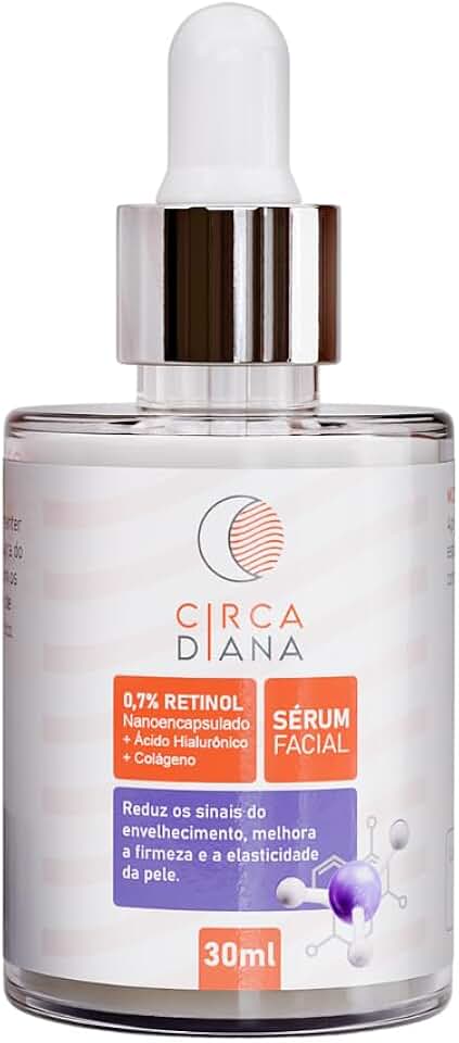Sérum Facial 0,7% Retinol + Ácido Hialurônico e Colágeno - Anti-Rugas - Circadiana