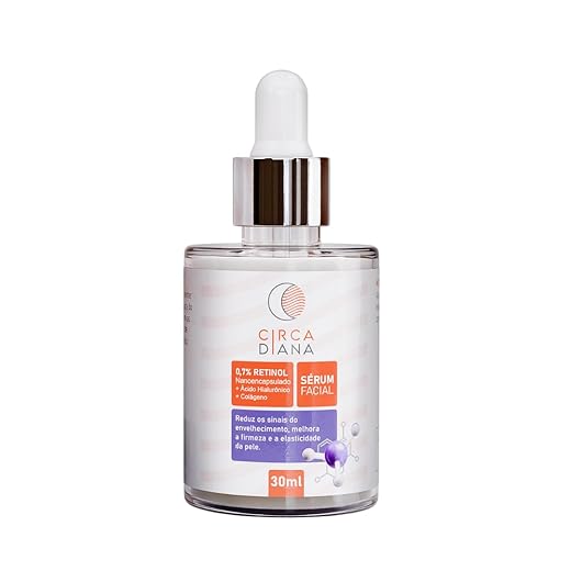 Sérum Facial 0,7% Retinol + Ácido Hialurônico e Colágeno - Anti-Rugas - Circadiana