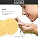 LeBeau Compressed Facial Sponges, Face Sponges for Cleansing, 100% Natural Cellulose Facial Sponge, Professional Spa Quality Face Sponge (50 Counts, Yellow)