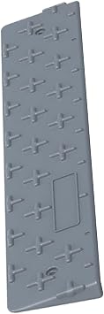 BESEA Threshold Ramp for Doorways, Adjustable 1" Rise 35.5" Length, Heavy Duty HDPE Wheelchair Ramp with Textured Surface for Scooters, Walkers & Carts