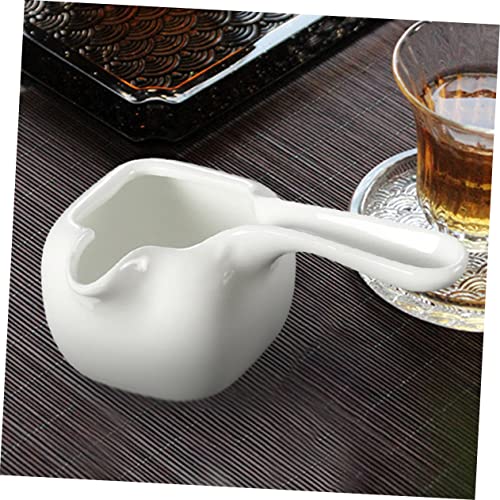 Mikinona 110ml Kitchen Melting Pot Stand Ceramic Fondue Melting Wafers Heat-resistant for Fondue - Thumbnail 6
