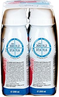 Fresenius Kabi Fresubin Energy Drink Strawberry Drink bottle, 4 x 200 ml individual pack