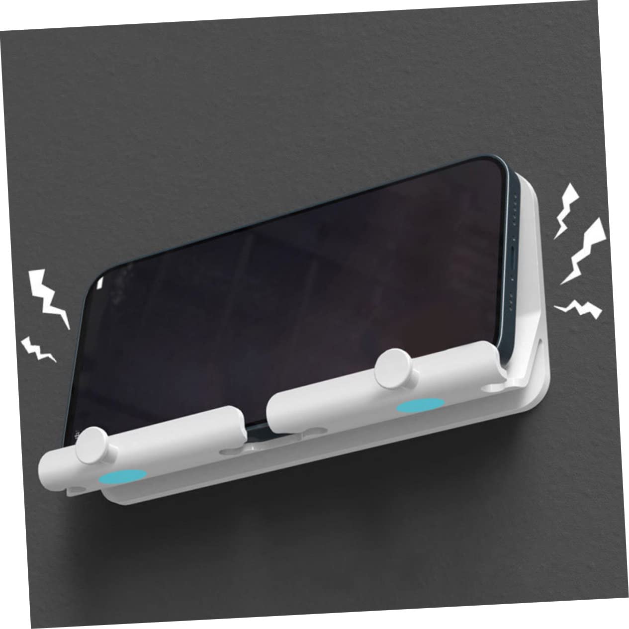 SPORTLINK Support De Téléphone Mural - Support De Téléphone De Salle De Bain Sans Perçage Support De Station D'accueil Pour Téléphone Et Tablette, Télécommande Pour Cuisine, Salle De Bain, Bureau