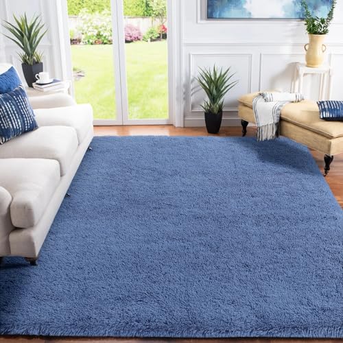 Alfombras de Habitacion Grande Azul Marca XSIVOD