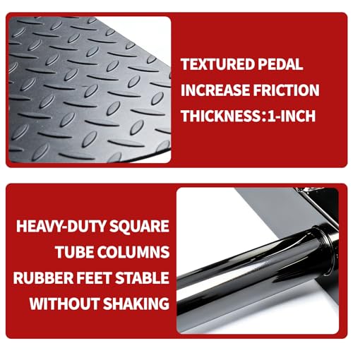 AHTAPFON T-Bar Rowing Platform,Multifunctional Deep Squat Bench with Rubber Feet Equipped with Wheels,Diamond Footplates,UHMW Strip,Heavy Duty Machine for Low Pull-up,Belt Squat by AHTAPFON - Image 5