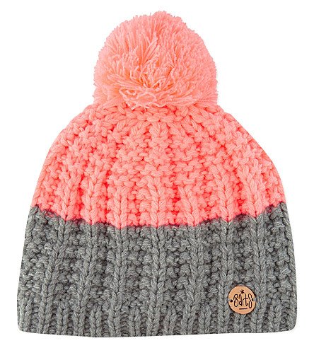 Bonnet Barts enfants Laury gris chiné en maille douce