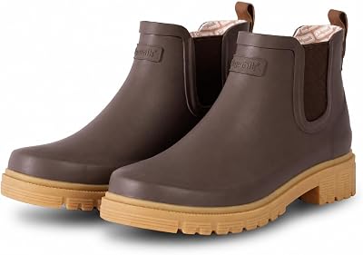 Men's Waterproof Pull-On Chelsea Rain Boots for Outdoor Work