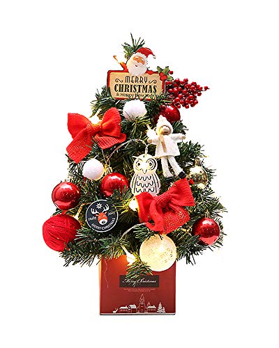 クリスマスツリー 卓上 led クリスマスツリー 45cm-50cm ミニクリスマスツリー 電飾つき 装飾LEDライト かわいい クリスマスグッズ インテリア用品 クリスマスプレゼントに クリスマス 飾り クリスマスプレゼントおもちゃ ライト付きで飾りもあって