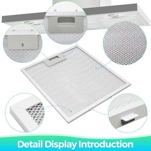 W10169961A Range Hood Filter Replacement 11.98" Long x 10.47" Wide - Aluminum Frame & Mesh - 2 Pack by seteams by SETEAMS - Used condition - Image 4