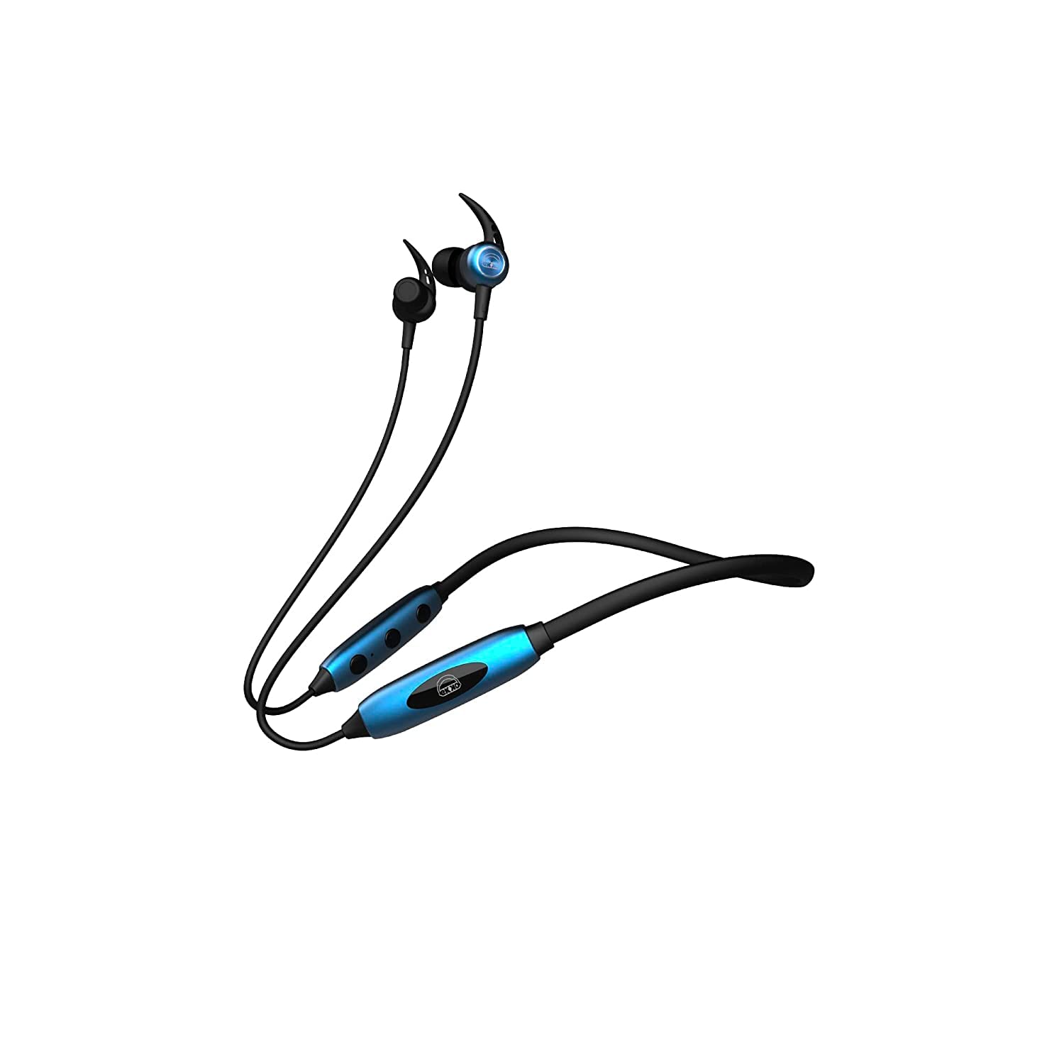 EKKO Unplug N03 Neckband, 40 Hours Playback Time, Bluetooth V5.2, 10 mm Driver, SIRI & Google Assistant, Noise Cancellation, Twin Connect, Max Bass (Blue)