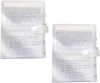 Vista 8 de Fundas Organizadoras de Plástico Transparente para Tarjetas de Índice de 3x5, Organizador de 40 Páginas, Capacidad para 160 Tarjetas