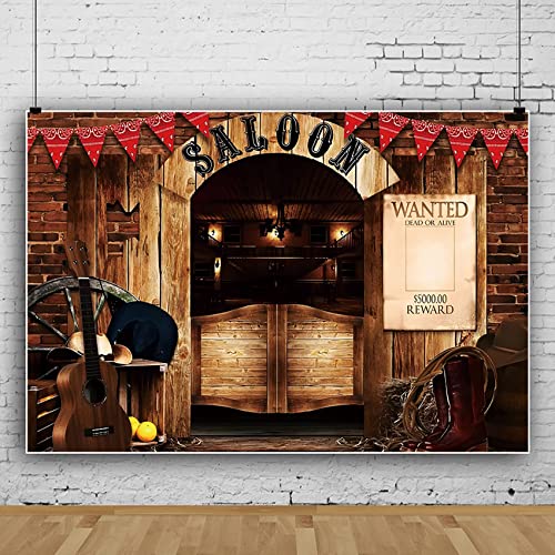 Fondo fotográfico vintage West Saloon 8x6ft miniatura 3