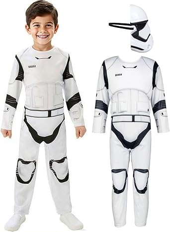 Soldier Costume for Kids Boys Soldier Jumpsuit with Mask Costume Halloween Cosplay Outfits Ages 4-10 Years