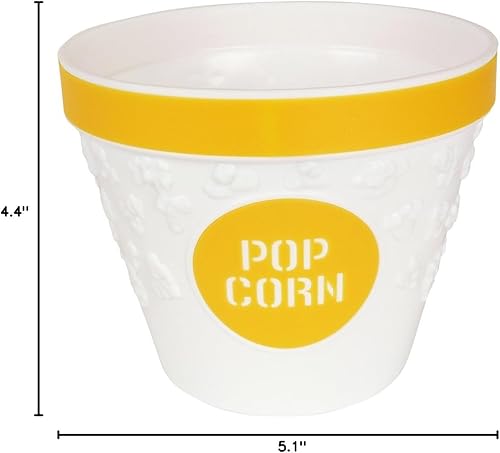 Vista 9 de Hutzler Cubo de palomitas de maíz, cuenco de plástico, rojo grande