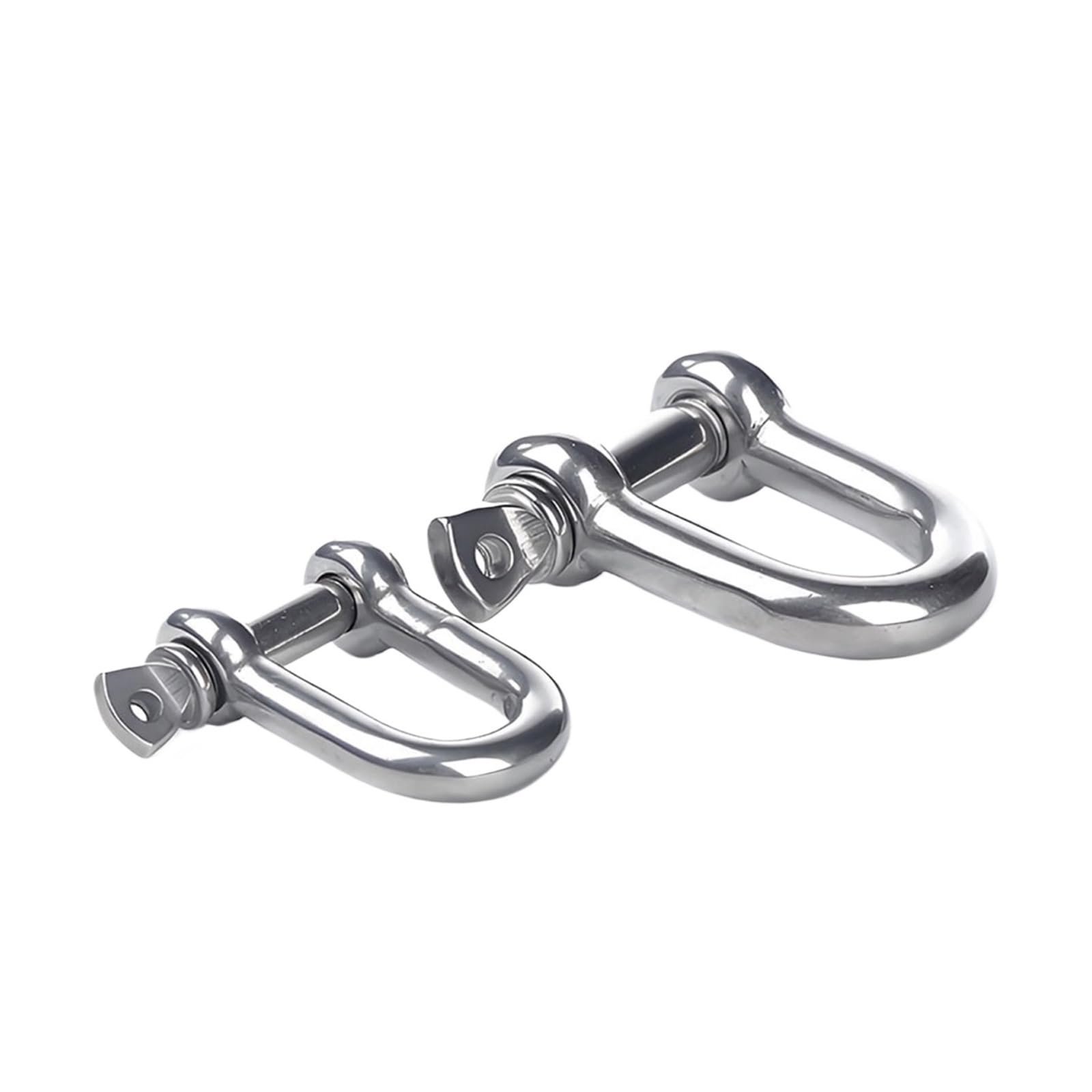 Generisch 1/2 Stück Edelstahl-Karabiner Mit Schäkelhaken