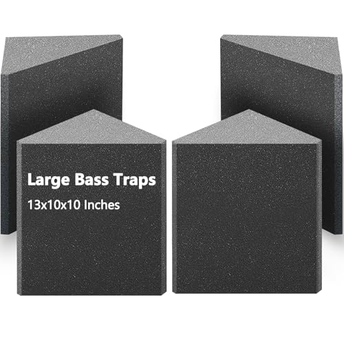Large Bass Trap Acoustic Foam 4 Pack