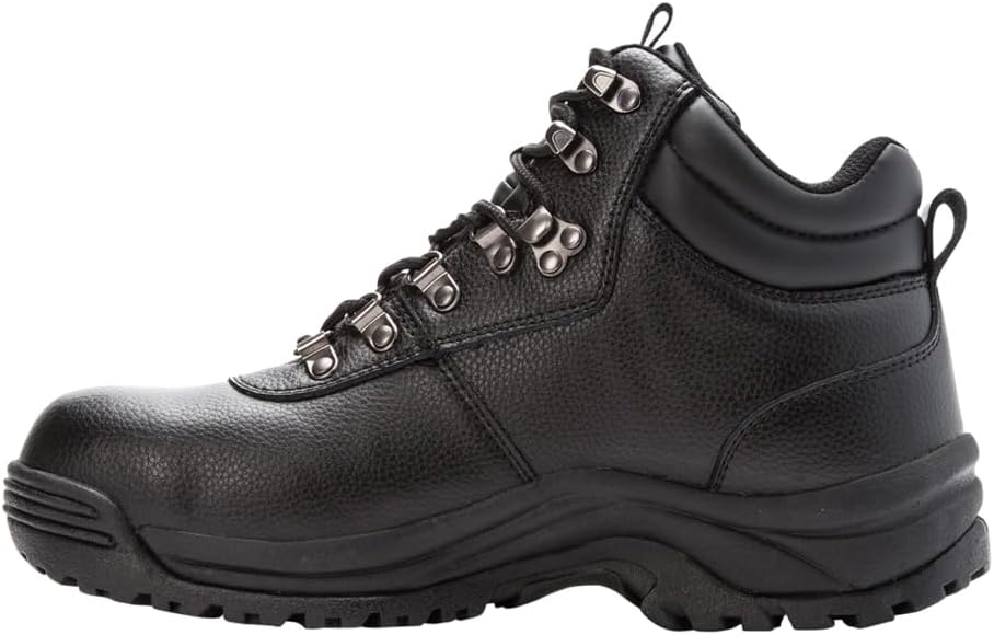 Propet Mens Shield Walker 6 Inch Waterproof Composite Toe Work Safety Shoes Casual - Black - Image 3