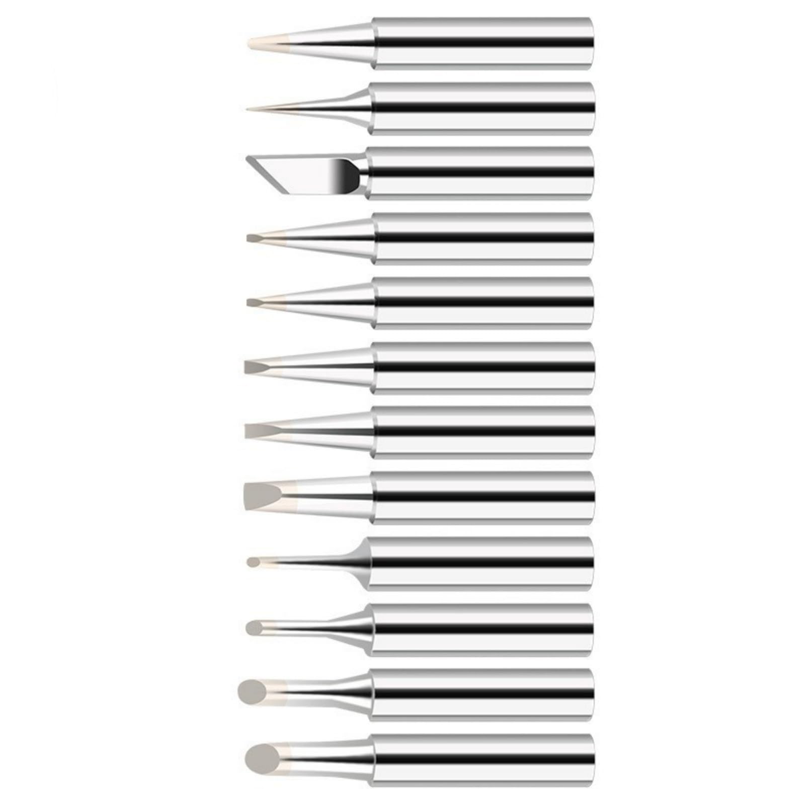 Efficiency Thermal Copper Cores 12PCS 900M T Welding Tips Heat Distribution for 936 Stations Accessories High Thermal Conductivity Soldering Tips