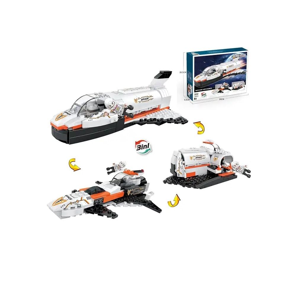 Radhey Preet COGO 3032, 3 in 1 Creator Construction Blocks in Space Version | 168 Pieces Blocks Available in Set