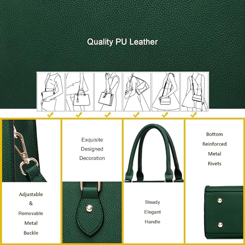 Image of CHICAROUSAL Crossbody Purses and Handbags for Women PU Leather Tote Top Handle Satchel Shoulder Bags