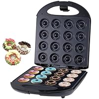 SOKANY SK-08002 1400W Donut Maker, Mini-Donut-Maker für 16 Mini-Donuts, Antihaftbeschichtung, Automatische Temperaturregelung, BPA-frei